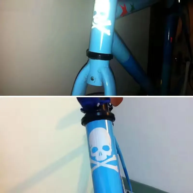 Skull Mountain Bicycle Reflector Decal
